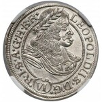 Leopold I, Wrocław, 6 krajcarów 1673 SHS - odwrotka 