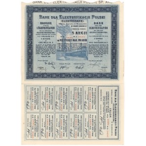 Bank dla Elektryfikacji Polski, Em.3, 5x 1.000 mkp 1924