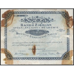 Bank Ziemian we Lwowie, 280 mk 1920