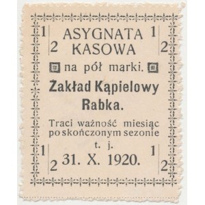 Rabka, Zakład Kąpielowy, 1/2 marki 1920 