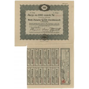 Bank Związku Spółek Zarobkowych w Poznaniu, Em.10, 1.000 mk 1921