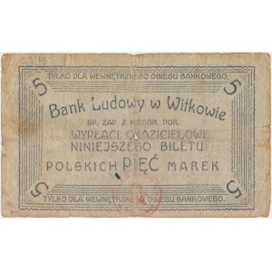 Witkowo, Bank Ludowy, 5 marek 1919 - rzadki