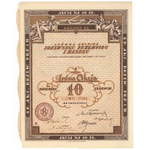 Spółka Akcyjna Drzewnego Przemysłu i Handlu, 10 złotych 1919