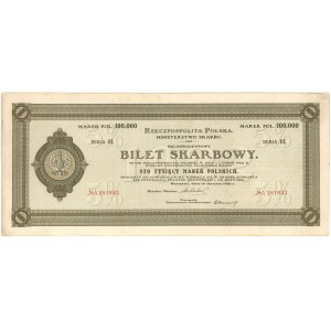 Bilet Skarbowy, Serja III - 100.000 mkp 1922