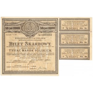 Bilet Skarbowy, Serja I AI - 1.000 mkp 1920