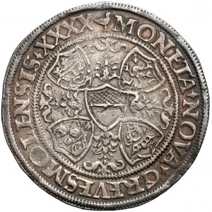 Niemcy, Meklemburgia, Henryk V (1503-1552), Talar 1540 - błąd GVX