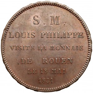 France, Louis Philip, ESSAI 5 francs Rouen 1831