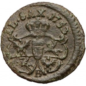 August III Sas, Szeląg 1753 - litera B