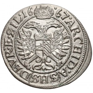 Leopold I, Wrocław, 3 krajcary 1667 SHS