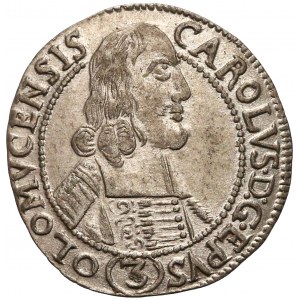 Austria, Bishopric of Olmutz, Karl II, 3 kreuzer 1666