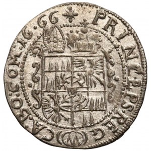 Austria, Bishopric of Olmutz, Karl II, 3 kreuzer 1666