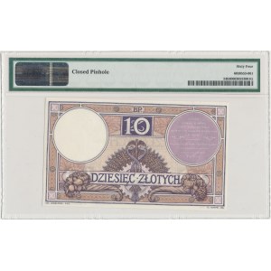 10 złotych 1919 - S.1 A - fioletowa klauzula - PMG 64