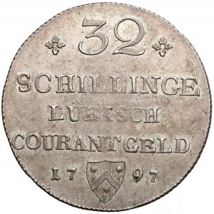Niemcy, Lubeka 32 szylingi 1797
