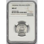 1 złoty 1965 - NGC MS67