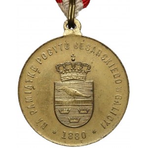 1880r. Medal na pamiątkę pobytu Franciszka Józefa w Galicji