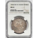 Russia, Rouble 1846 ПА - NGC MS61