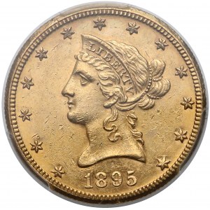 USA, 10 dolarów 1895-O - Coronet head - PCGS MS61