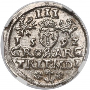 Zygmunt III Waza, Trojak Wilno 1592 - menniczy