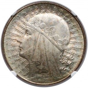 Głowa Kobiety 10 złotych 1932 Warszawa - NGC MS64