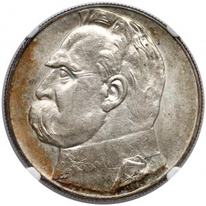 Piłsudski 10 złotych 1934 - NGC MS62