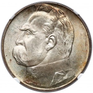 Piłsudski 10 złotych 1935 - okazowy - NGC MS64