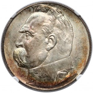 Piłsudski 10 złotych 1934 - świetny - NGC MS63