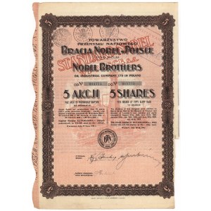 STANDARD NOBEL w Polsce, 5x 50 złotych 1925