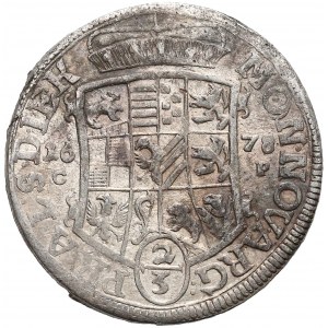 Niemcy, Anhalt-Zerbst, Karol Wilhelm, 2/3 talara 1678 CP