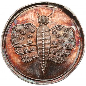 August II Mocny, odbitka bez nominału - MOTYL - (1708/10) - piękna