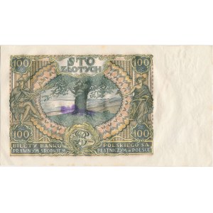 100 złotych 1932 - AS - unieważniony stemplem WERTLOS