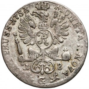 Niemcy, Prusy, Fryderyk II, Ort 1753 G Szczecin