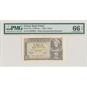 2 złote 1936 - DT - PMG 66 EPQ