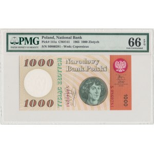 1.000 złotych 1965 - S - PMG 66 EPQ