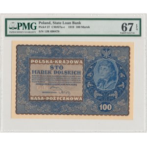 100 mkp 08.1919 - IJ SERJA R - PMG 67 EPQ