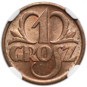 1 grosz 1939 - NGC MS64 RD