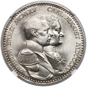 Niemcy, Saksonia-Weimar-Eisenach, 3 marki 1915-A - NGC MS65