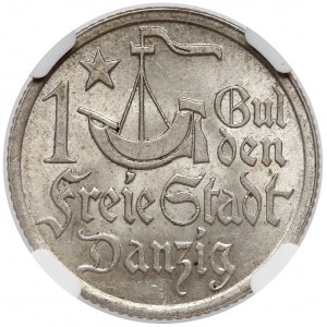 Gdańsk, 1 gulden 1923 - NGC MS63+