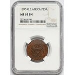 Niemiecka Afryka Wschodnia, Pesa 1890 - NGC MS63 BN