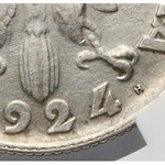 Kobieta i kłosy 2 złote 1924 - literka H - NGC AU