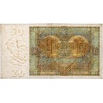 50 złotych 1925 - M - jednoliterowa seria - bardzo ładny