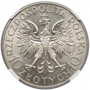 Traugutt 10 złotych 1933 - NGC MS61