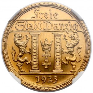 Gdańsk LUSTRZANKA 25 guldenów 1923 - NGC PF62 Cameo