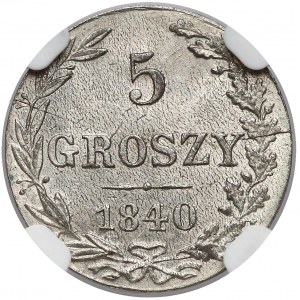 5 groschen 1840, Warsaw