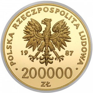 200.000 złotych 1987 Jan Paweł II - 12 uncji czystego złota - NGC PF69 UC