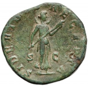 Roman Empire, Faustina II, Sestertius, Roma 