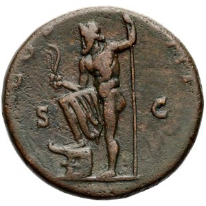Hadrian, Sesterc, Rzym (125-128) - Neptun
