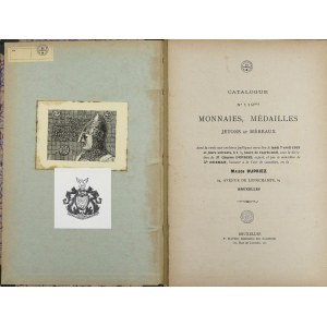 Katalog aukcyjny 1913, Bruksela. Ekslibrisy Mękickiego i Kokocińskiego