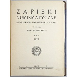 Lwowskie Zapiski Numizmatyczne i Pieniądz papierowy 1925-1928