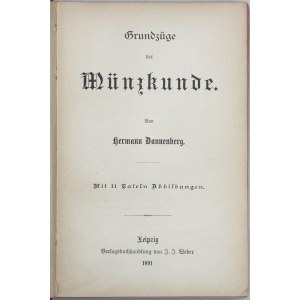 Dannenberg, Wprowadzenie do numizmatyki 1891