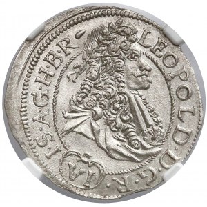 Hungary, Leopold I, 6 Kreuzer 1693